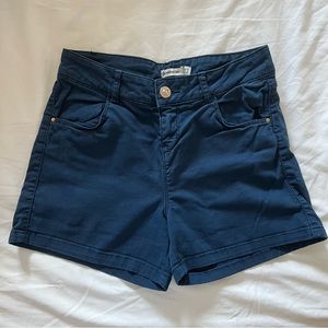 Stradivarius navy blue shorts